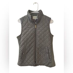 Adrienne Vittadini Charcoal Quilted Vest
